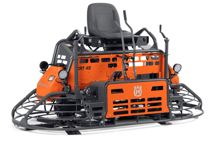 Riding Trowel Machine - Husqvarna CRT 48 8ft 5 Blade 57hp - Concrete Equipment